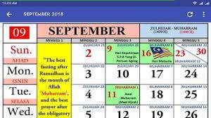 So download free excel calendar template of september month. Malaysia Calendar September 2018 Calendar September Calendar September Calendar 2018