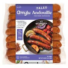 Cacique pork chorizo (9 oz) is what you are looking for. Amylu Abf Paleo Andouille Chicken Sausages 16 Links 40 Oz From Costco In Austin Tx Burpy Com