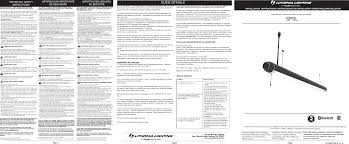 Brand beim führenden marktplatz für gebrauchtmaschinen kaufen Acuity Lighting Spsl48in 4ft Bluetooth Speaker Work Light User Manual U219653t Spsl Inst Sheet Indd