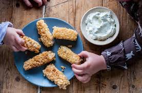Gulf shrimp seasoned with cajun spices, grilled with onions, corn, black beans, and roasted red peppers. Shaun Rankin S Crispy Fish Fingers In Lemonade Batter Tesco Real Food
