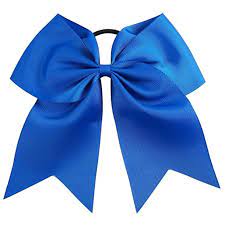 Dream up your new style with their talented team. 1 Blue Cheer Bow For Girls 7 Large Hair Bows With Ponytail Holder Rib