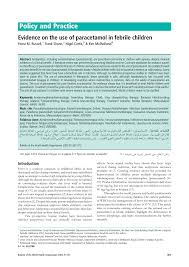 We have also corrected a few minor errors in the database. Pdf Evidence On The Use Of Paracetamol In Febrile Children