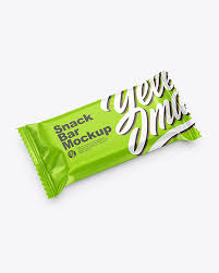 Download Glossy Snack Bar Mockup In Flow Pack Mockups On Yellow Images Object Mockups PSD Mockup Templates