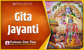 Join with 4000+ devotees to recite 700 verses of bhagavad gita from 8. 2020 Gita Jayanti Date And Time 2020 Gita Jayanti Festival Schedule And Calendar Festivals Date Time