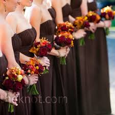 From the editorial, california chic in the santa ynez valley complete with a. Burgundy Bridesmaid Bouquets Fall Bridesmaid Dresses Fall Bridesmaids Brown Bridesmaid Dresses