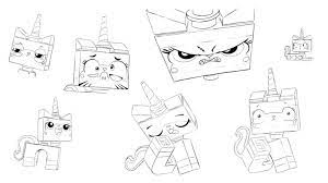 lego the many faces of unikitty coloring pages elfe supercoloration