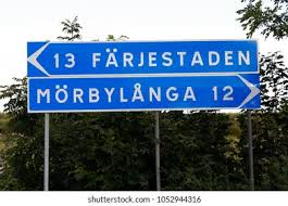 Oavsett vad du önskar dig kan vi lova att du inte blir besviken på den variation av boende som finns här. Signpost Distances Two Places Farjestaden Morbylana Stock Photo Edit Now 1052944316