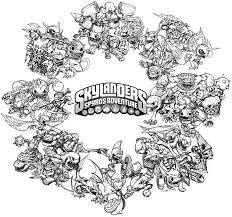 He joins whirlwind, sonic boom and lightning rod to the warnado is in perpetual motion and keeps the baddies away with his spin attacks and summon tornado. Skylanders Warnado Coloring Pages
