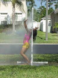 Make summers way more fun and exciting with this pvs sprinkler toy! Make Your Own Spray Mist With Pvc Pipes Water Toys Playset Outdoor Backyard Fun