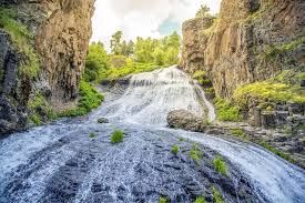 Jermuk A City Sanatorium Waterfall Armenia City