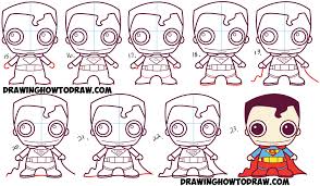 How To Draw Cute Chibi Superman From Dc Comics In Easy Step By Step Drawing Tutorial For Kids How To Draw Step By Step Drawing Tutorials Easy Cartoon Drawings Cute Feel free to explore, study and enjoy paintings with paintingvalley.com.
