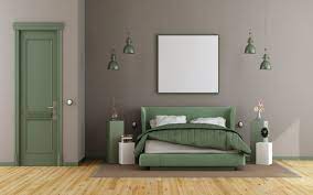 See my ochre and grey colour scheme bedroom ideas which include bedding, a duvet cover, bed spread, rug and lamp shade in an ochre and grey navy blue and grey colour palette for bedroom a beautiful earth tones bedroom colour scheme. Top 10 Colour Combinations To Enhance Interior Wall Paints For Bedroom