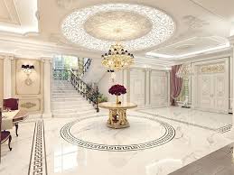 Stone tile design living room designed using modern and contemporary design. Modern Water Jet Marble Floor Medallion
