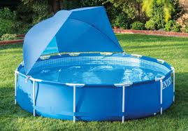 Pool Canopy Intex Recreation Corp Pool Canopy Backyard Pool Landscaping Pool Shade