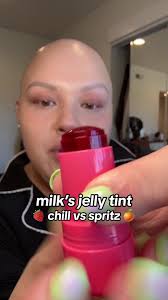 Replying to @Whatsurnameagain not an ad, I’m just obsessed with these 🍓🍊  #jellytint #milkjellytint #coolingwaterjellytint #milkmakeup