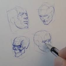Portrait Sketches Using Box Musi Portrait Sketches Sketches Tutorial Sketches