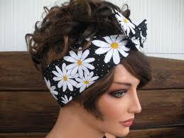 Black Daisy Headband