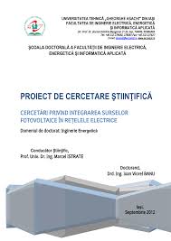 De asemenea, aceasta reprezintă o modalitate de dobândire a cunoștințelor prin intermediul observației sau experienței directe și/sau indirecte. Pdf Proiect De Cercetare È™tiinÈ›ificÄƒ CercetÄƒri Privind Integrarea Surselor Fotovoltaice In ReÈ›elele Electrice