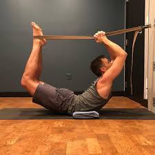 Dhanurasana Variatio Yoga Rope Iyengar Yoga Restorative Yoga