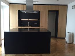 Eiche Und Schwarzes Mdf Fur Ikea Metod Contemporary Kitchen Munich By Kuechenfront24 Houzz Nz