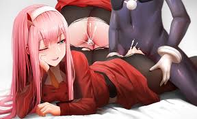 aqua eyes ass blush censored cum darling in the franxx dress ginhaha  headband horns long hair male nopan pantyhose pink hair pussy sex torn  clothes uniform wink zero two | konachan.com -