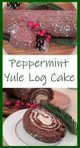 Peppermint Yule Log Cake Yule Log Cake Log Cake Best Sugar Cookies