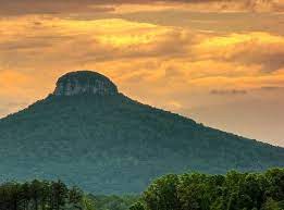 Sunset Over Pilot Mountain Nc Pilot Mountain Beautiful Places To Visit Places To Go