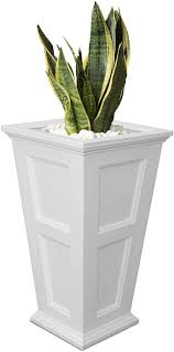 These plant containers are perfect for home, garden, patio, balcony, and office settings. Self Watering Tray Insert Free Shipping 2 Pack Wyndham Tall Planter 24 Tall Yard Garden Outdoor Living Home Garden
