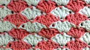 Shell Crochet Stitch Change Color Every Row Pattern By Maggie Weldon Crochet Shell Pattern Blanket Knitting Patterns Crochet Stitches Patterns