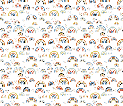 Colorful Fabrics Digitally Printed By Spoonflower Rainbow Love Scandinavian Abstract Rainbow Clouds Happy Rain Sky Blue Boys In 2021 Rainbow Abstract Rainbow Magic Rainbow Cloud