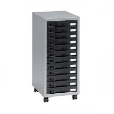 Furniture » filing, storage & accessories » storage cabinets & lockers » storage cabinets. Pierre Henry Multi Drawer Storage Cabinet Steel 12 Drawers 095993