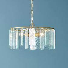 This traditional gramercy park 9 light chandelier will complement the decor in any room of your home. Round Hammered Glass Panels Brass Chandelier 16227 Archi Lighting