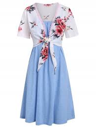 Flower Knotted Top And Cami Dress Set Cami Dress Set Dress Casual Dresses