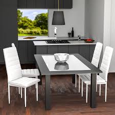 Con un diseño moderno y contemporáneo, nuestro juego de comedor es perfecto. 2x Sillas De Comedor Juego Elegantes Sillas De Diseno Modernas Cocina Blanco Nue