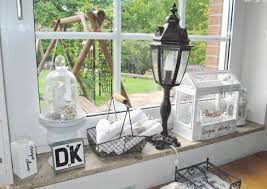 fensterbank kuche dekorieren window ledge decor modern bedroom decor ledge decor