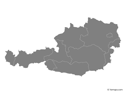 Lonely planet's guide to austria. Grey Map Of Austria With States Free Vector Maps