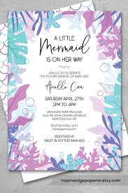 Mermaid Baby Shower Invitation Girl Printable Instant Etsy Baby Shower Invites For Girl Mermaid Baby Showers Mermaid Baby Shower Theme