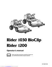 Husqvarna kilerem dobbelt 6 kantet. Husqvarna Rider 1030 Bioclip Manuals Manualslib