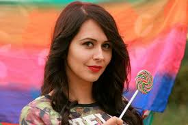 Woman with lollipop 1080P, 2K, 4K, 5K HD wallpapers free download