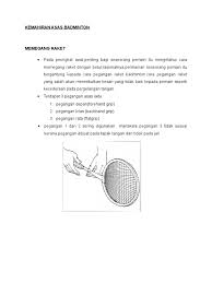 Kemahiran asas badminton pergerakan kaki #2. Kemahiran Asas Badminton