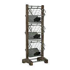 Oval wicker baskets, set of 3. Wood And Metal Basket 3 Tier Stand Kirklands Tiered Basket Stand Baskets On Wall 3 Tier Stand