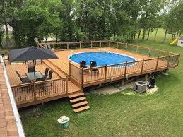 Affordable Ground Pool Landscaping Ideas23 Above Ground Pool Landscaping Pool Deck Plans Swimming Pools Backyard