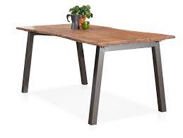Einzigartige handwerksarbeit aus upcyceltem massivholz: Gremo Esstisch 180x90 Cm Material Massivholz Metall Akazie Lackiert