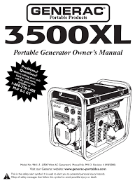 More buying choices $64.06 (5 used & new offers). Generac Power Systems 3500xl Owner S Manual Pdf Download Manualslib
