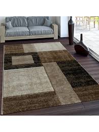 Erhalten sie zudem 10 rabatt auf ihren ersten einkauf. Paco Home Edler Designer Teppich Konturenschnitt Kariert In Braun Beige Meliert Klingel