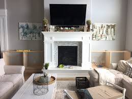 Built in cabinets around fireplace. Diy Built In Cabinets Around The Fireplace Part 1 Honeybear Lane