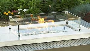 Get more enjoyment out of your outdoor fire pit with a wind guard. 12 X 24 Rectangular Tempered Glass Wind Guard The Outdoor Greatroom Furniture Store Spokane Jacobs Custom Living
