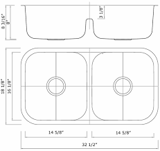 double bowl undermount sink w/ low