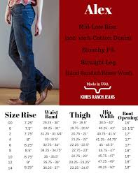 Size Chart Kimes Ranch