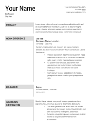 Creating your resume from scratch can consume a lot of your time. Resume Templates Free Resume Templates Downloadable Resume Template Resume Template Free Free Printable Resume